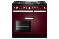 Rangemaster 90cm Dual Fuel Range Cooker | PROP90DFFCY/C | Cranberry