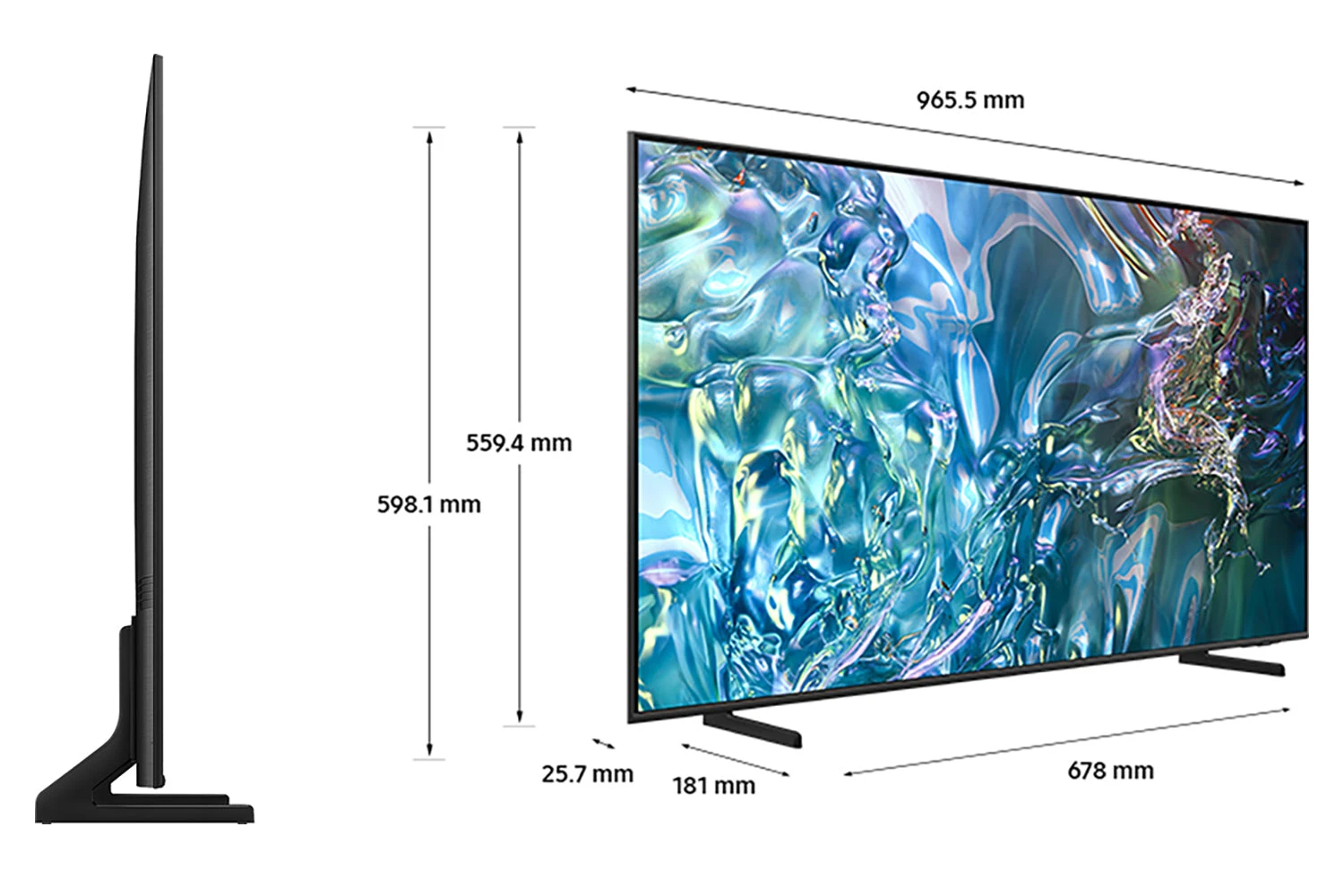 Samsung Q60D 43" 4K HDR QLED Smart TV (2024) | QE43Q60DAUXXU 10 Samsung Q60D 43" 4K HDR QLED Smart TV (2024) | QE43Q60DAUXXU - Image 8