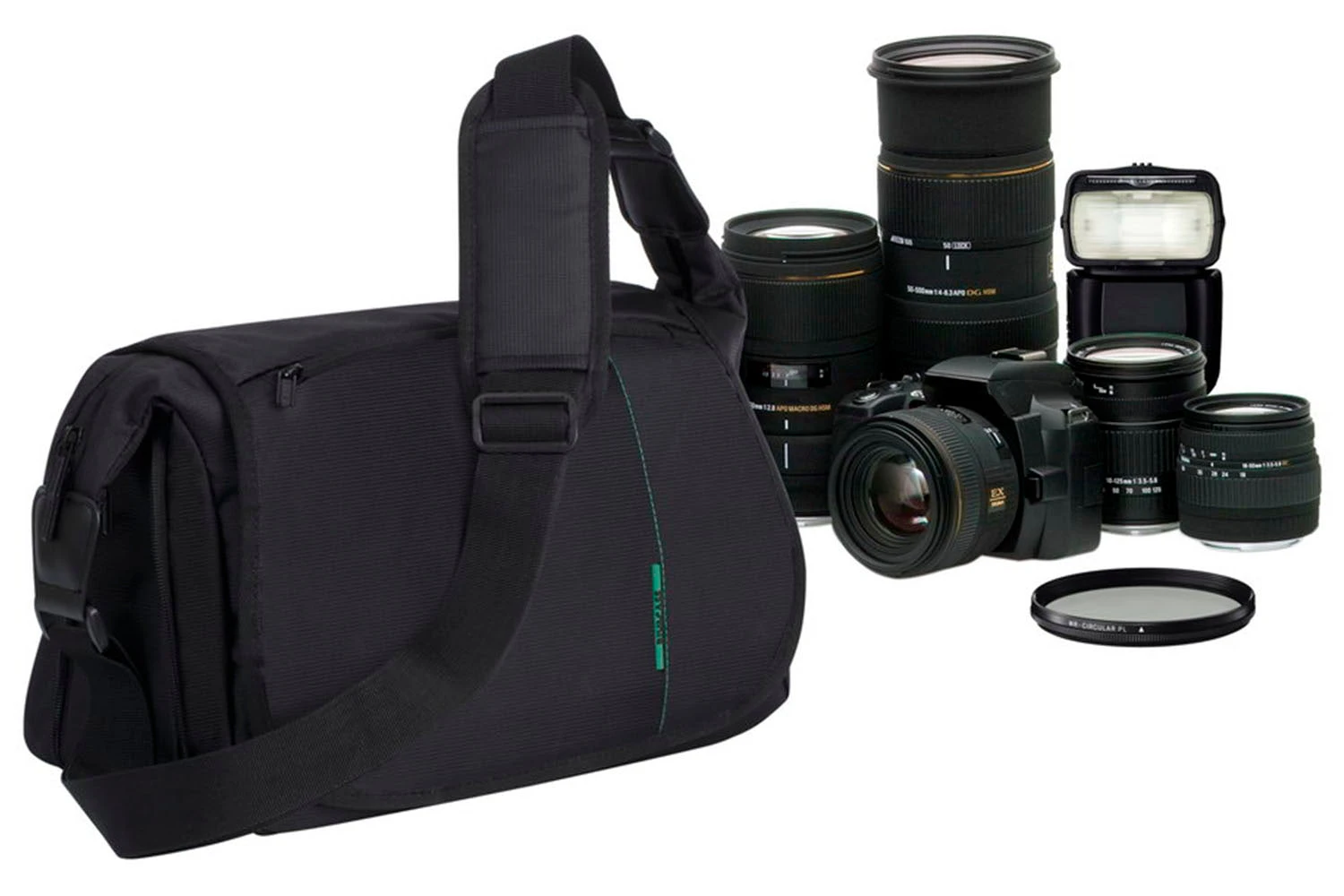 Rivacase Green Mantis 7450 (PS) SLR Messenger Bag 4 Rivacase Green Mantis 7450 (PS) SLR Messenger Bag - Image 2