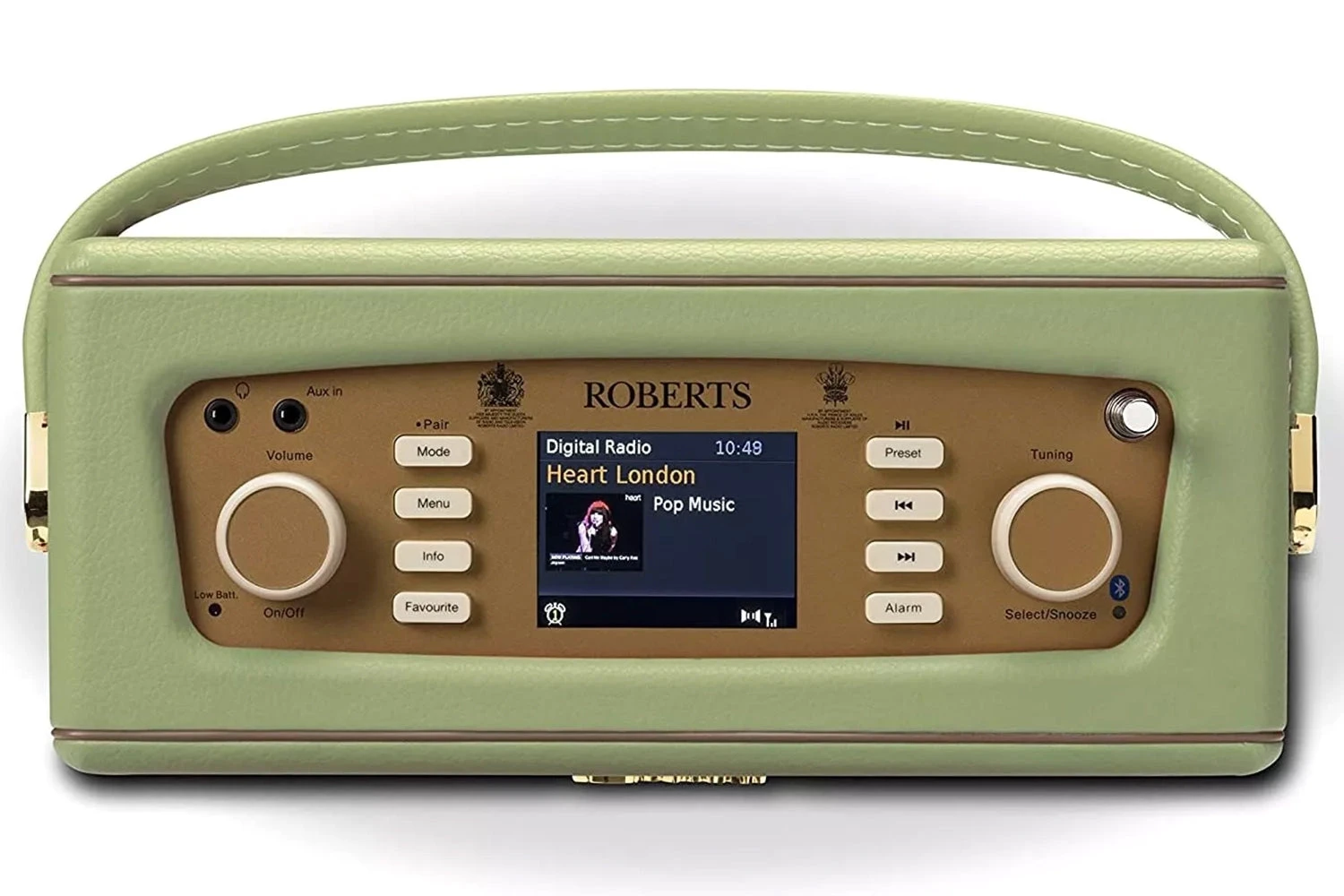 Roberts Revival DAB Radio Dove Leaf Green | RD70DL 5 Roberts Revival DAB Radio Dove Leaf Green | RD70DL - Image 3