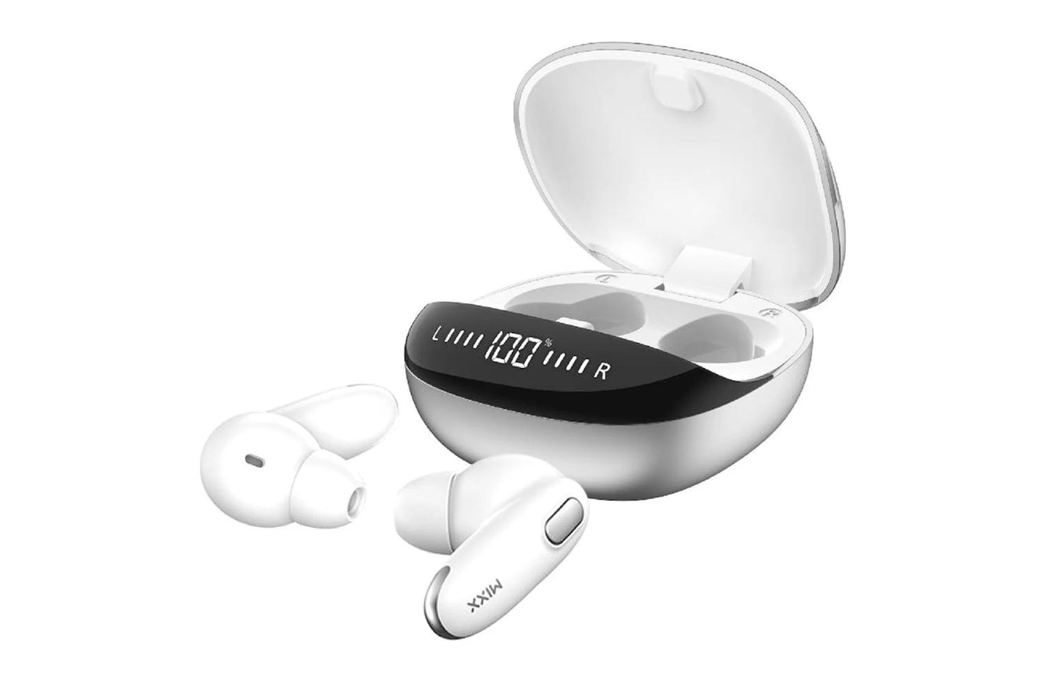 Mixx Streambuds Mini Charge 2 Wireless Earbuds | White 3 Mixx Streambuds Mini Charge 2 Wireless Earbuds | White