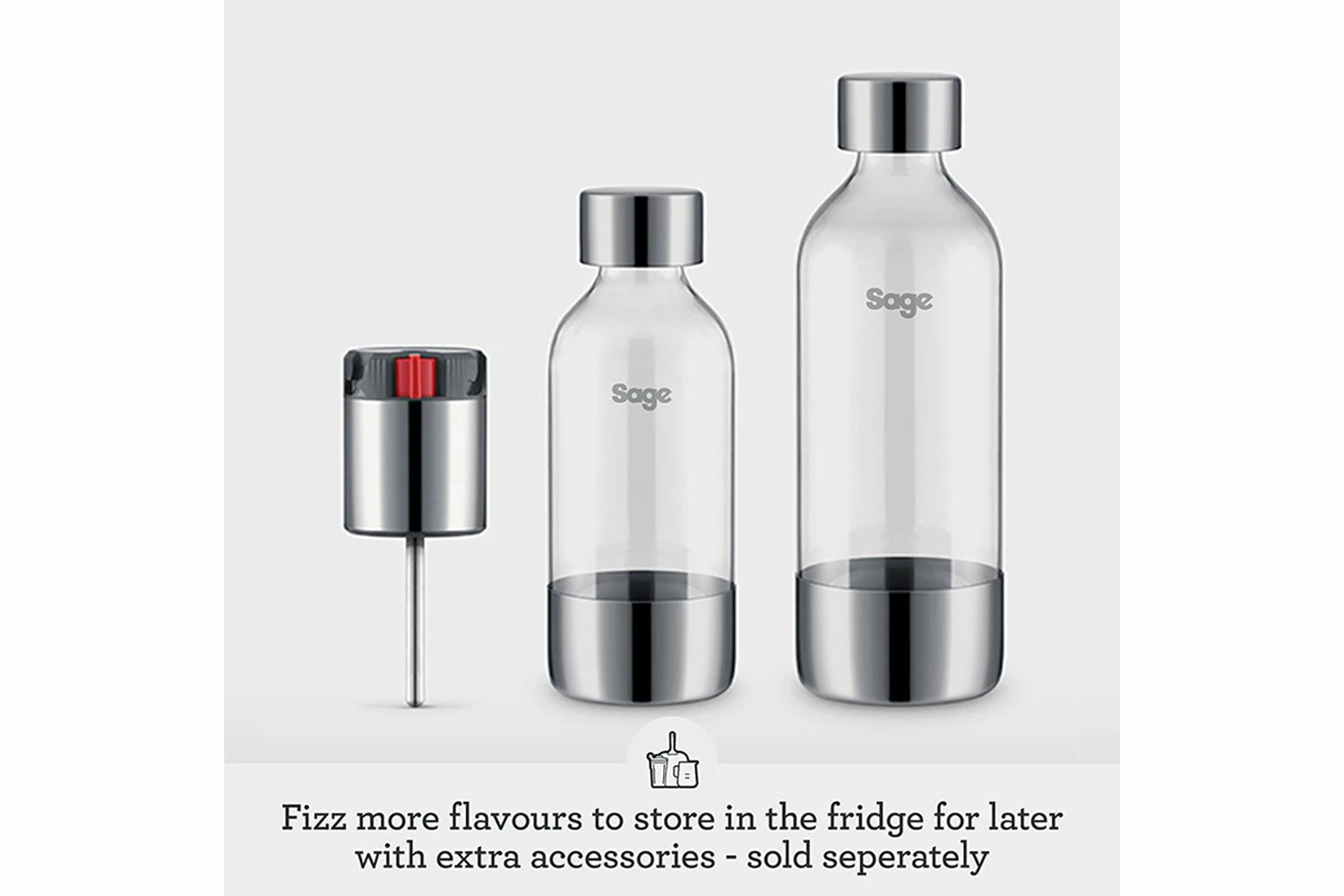 Sage The InFizz Fusion | Brushed Stainless Steel 7 Sage The InFizz Fusion | Brushed Stainless Steel - Image 5