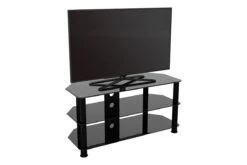AVF Classic 1m Glass Corner TV Stand With Cable Management For TVs Up To 50" | Black | SDC1000CMBB 12 AVF Classic 1m Glass Corner TV Stand With Cable Management For TVs Up To 50" | Black | SDC1000CMBB -Home Appliances SDC1000CMBB 04 300dpi