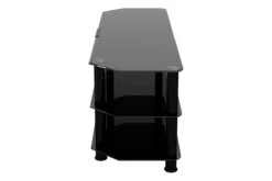 AVF Classic 1.25m Glass Corner TV Stand With Cable Management, For TVs Up To 60" | Black | SDC1250CMBB -Home Appliances SDC1250CMBB 03 300dpi