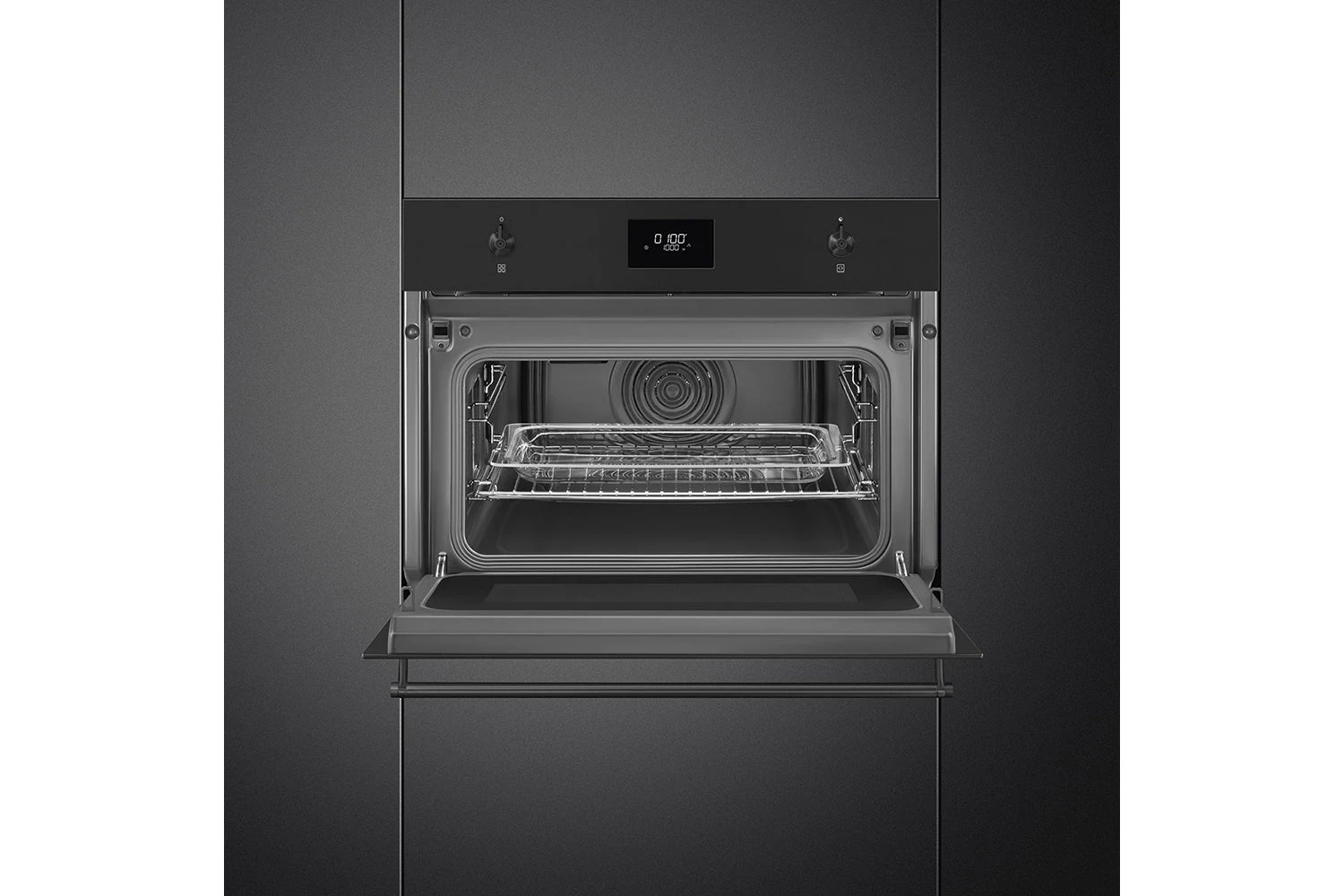 Smeg Classic 45cm Built-In Compact Oven With Combi Microwave | SO4301M1N | Matte Black 7 Smeg Classic 45cm Built-In Compact Oven With Combi Microwave | SO4301M1N | Matte Black - Image 5