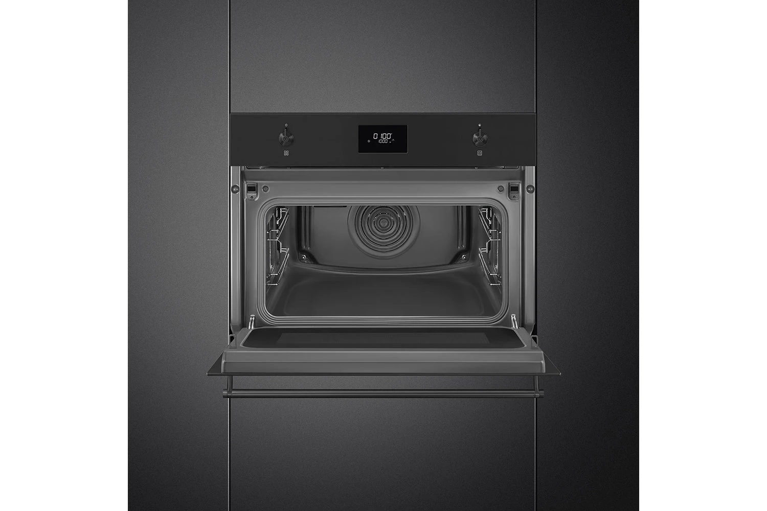 Smeg Classic 45cm Built-In Compact Oven With Combi Microwave | SO4301M1N | Matte Black 4 Smeg Classic 45cm Built-In Compact Oven With Combi Microwave | SO4301M1N | Matte Black - Image 2