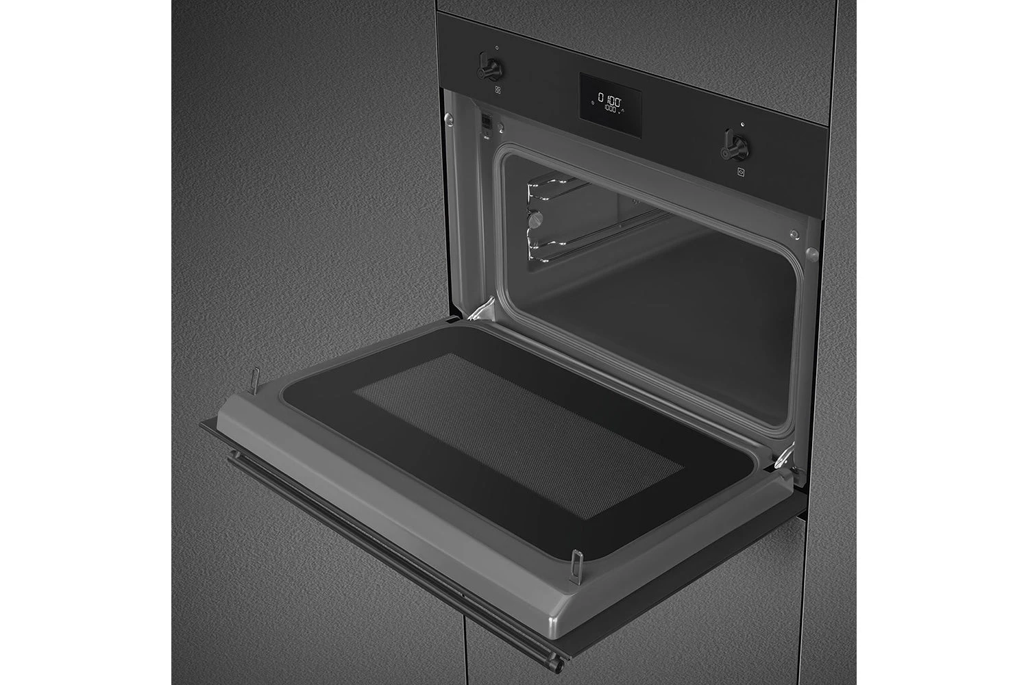 Smeg Classic 45cm Built-In Compact Oven With Combi Microwave | SO4301M1N | Matte Black 5 Smeg Classic 45cm Built-In Compact Oven With Combi Microwave | SO4301M1N | Matte Black - Image 3