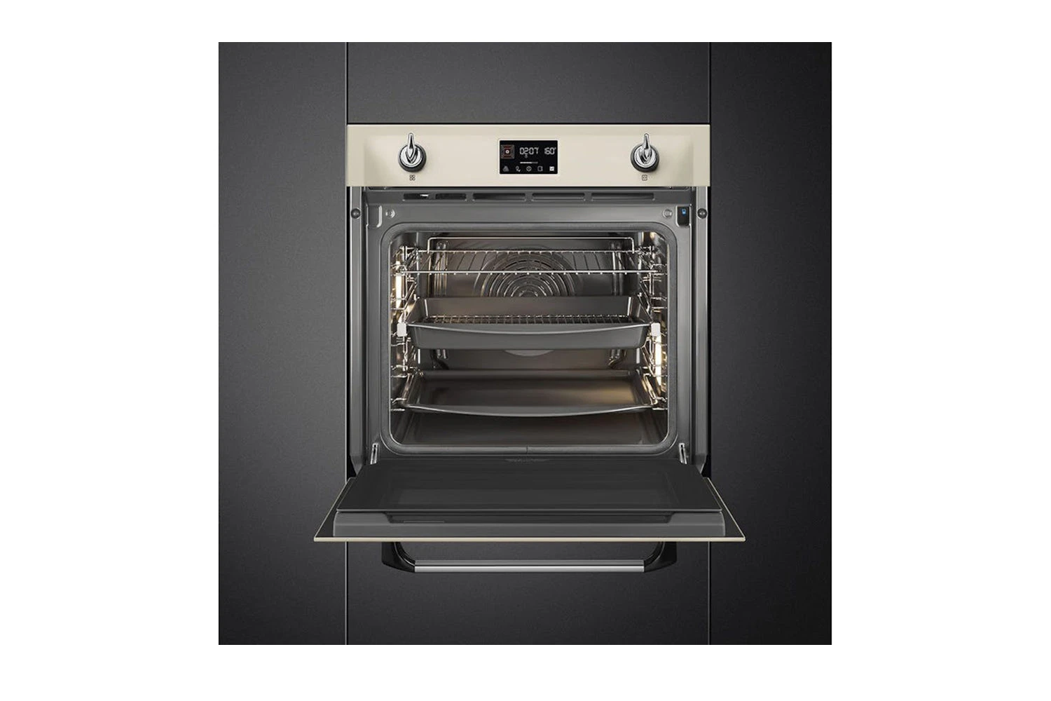 Smeg Victoria Built-in Single Steam Oven | SOP6902S2PP | Cream 10 Smeg Victoria Built-in Single Steam Oven | SOP6902S2PP | Cream - Image 8