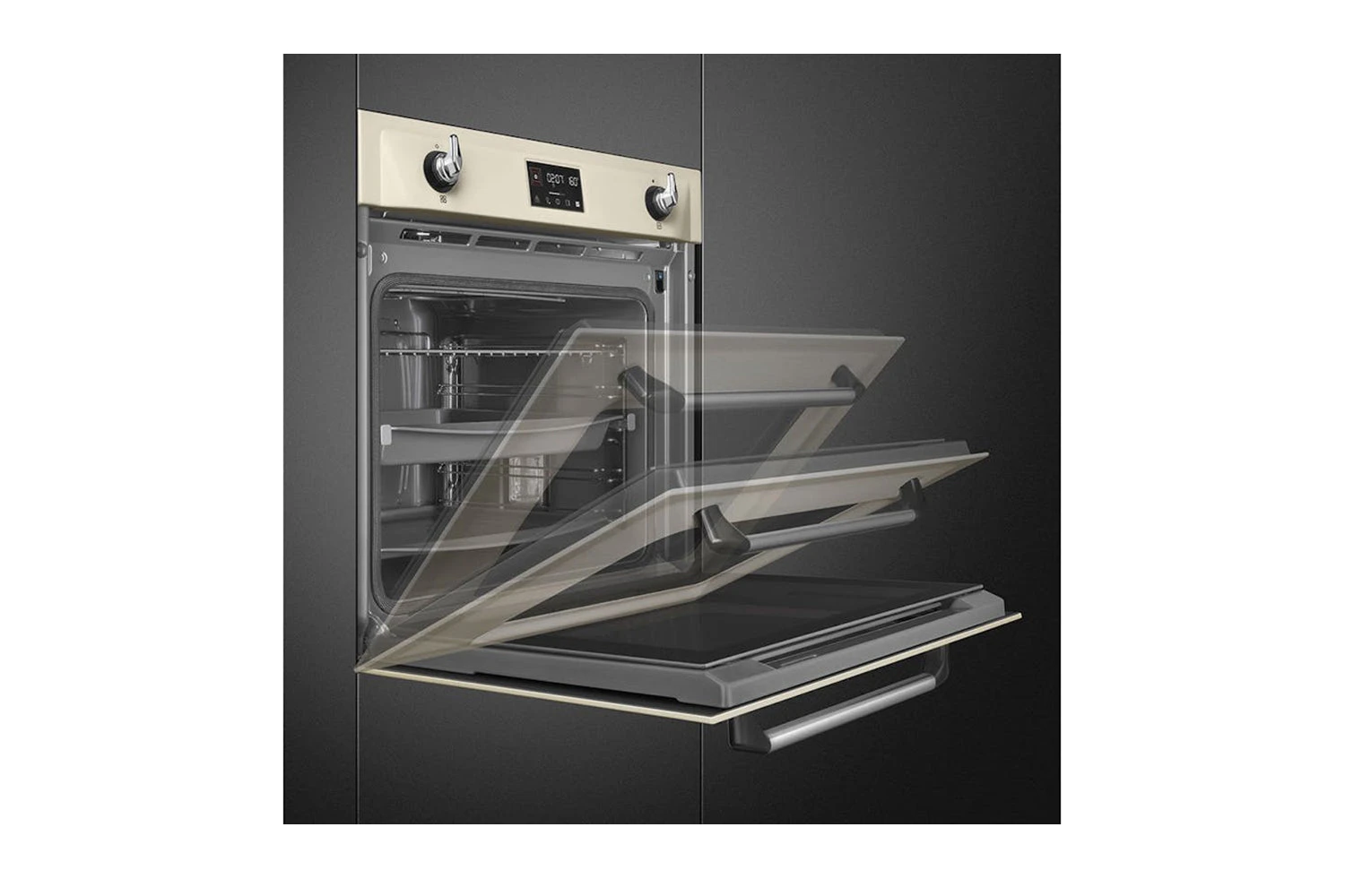 Smeg Victoria Built-in Single Steam Oven | SOP6902S2PP | Cream 9 Smeg Victoria Built-in Single Steam Oven | SOP6902S2PP | Cream - Image 7