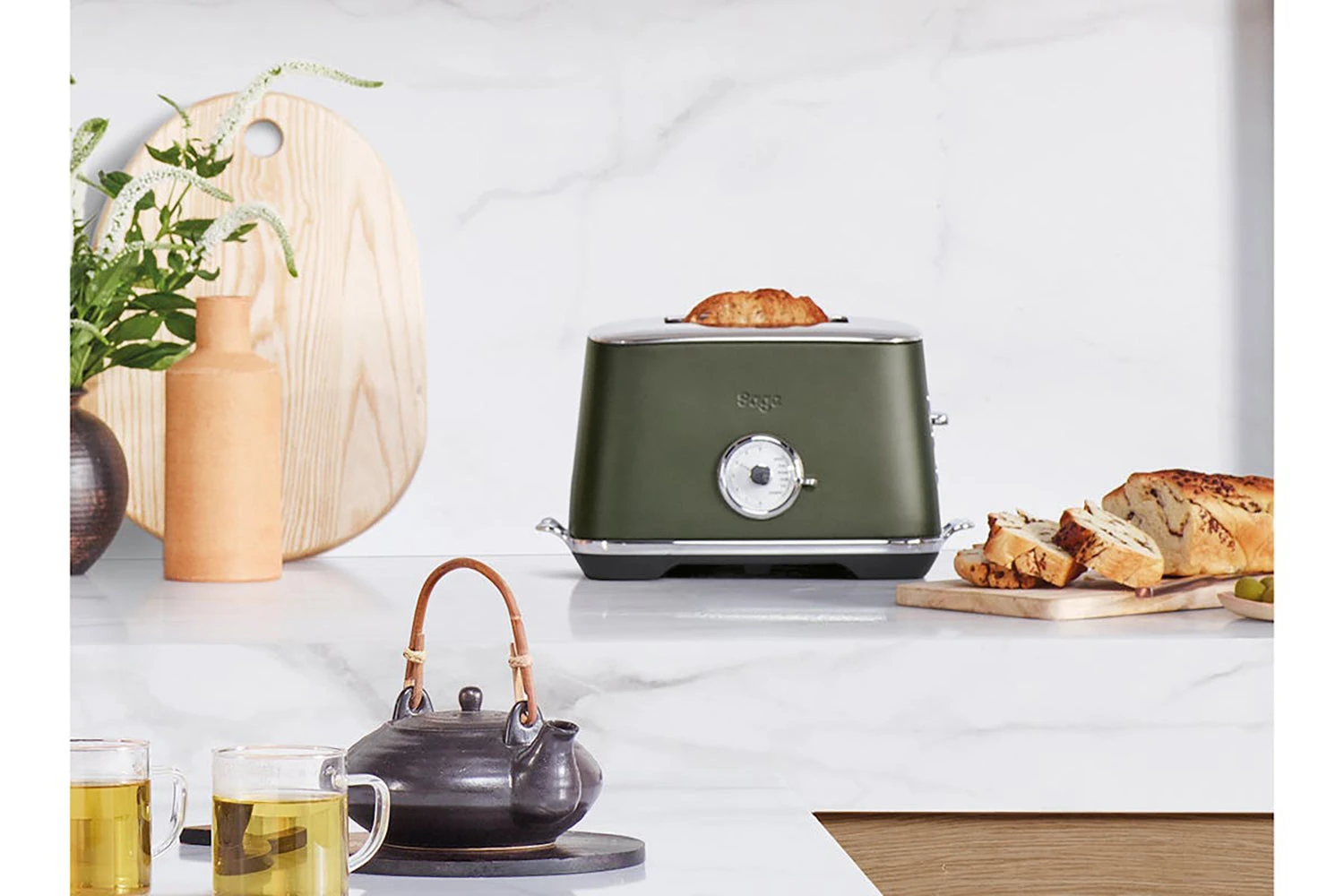 Sage The Toast Select Luxe 2 Slice Toaster | STA735OLT4GUK1 | Olive Tapenade 4 Sage The Toast Select Luxe 2 Slice Toaster | STA735OLT4GUK1 | Olive Tapenade - Image 2