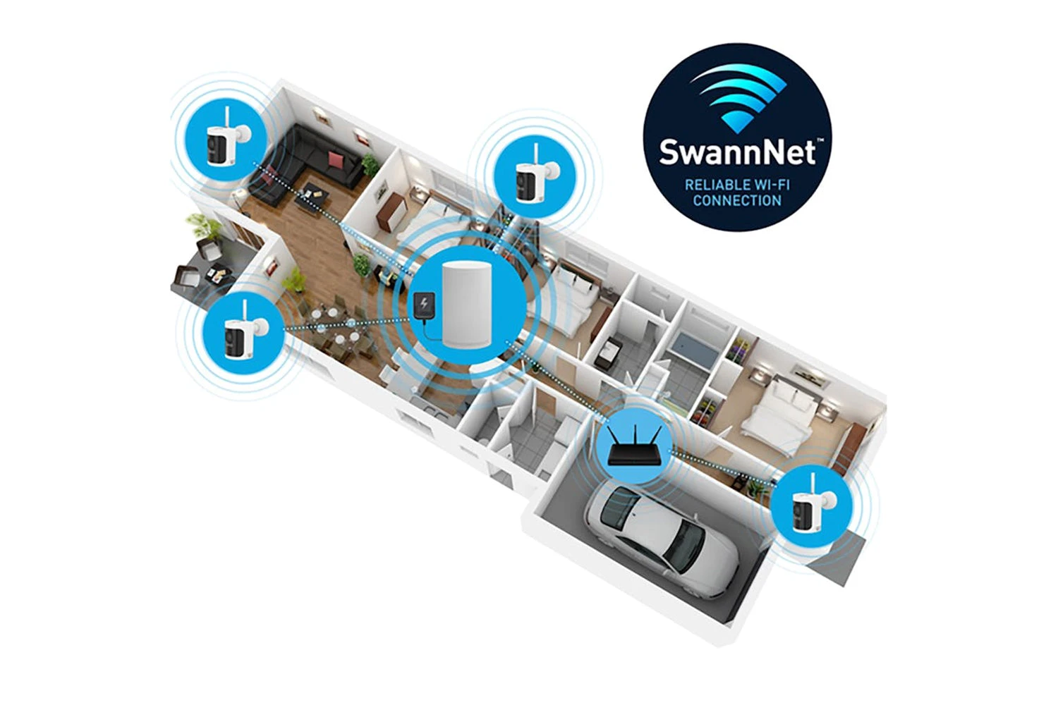 Swann AllSecure4K Wireless Security Camera Kit Security System | Pack Of 4 7 Swann AllSecure4K Wireless Security Camera Kit Security System | Pack Of 4 - Image 5