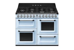 Smeg 110cm Traditional Dual Fuel Range Cooker | TR4110AZ | Pastel Blue