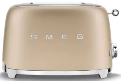 Smeg 50's Retro Style Aesthetic 2 Slice Toaster | TSF01CHMUK | Champagne