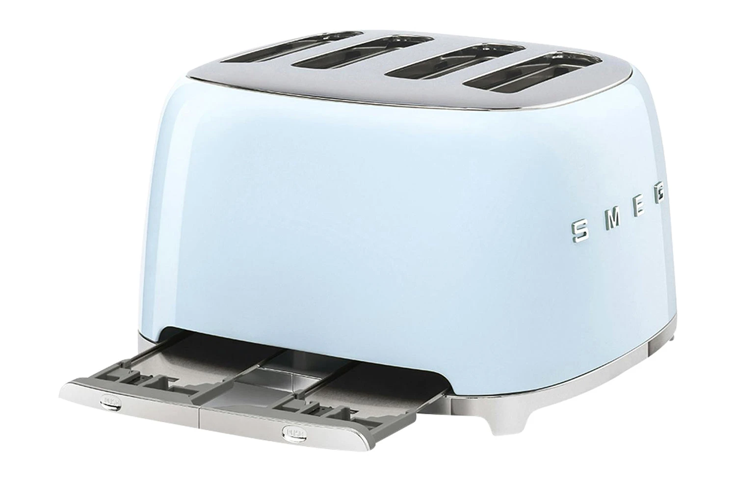 Smeg 50's Retro Style 4 Slice Toaster | TSF03PBUK | Pastel Blue 6 Smeg 50's Retro Style 4 Slice Toaster | TSF03PBUK | Pastel Blue - Image 4