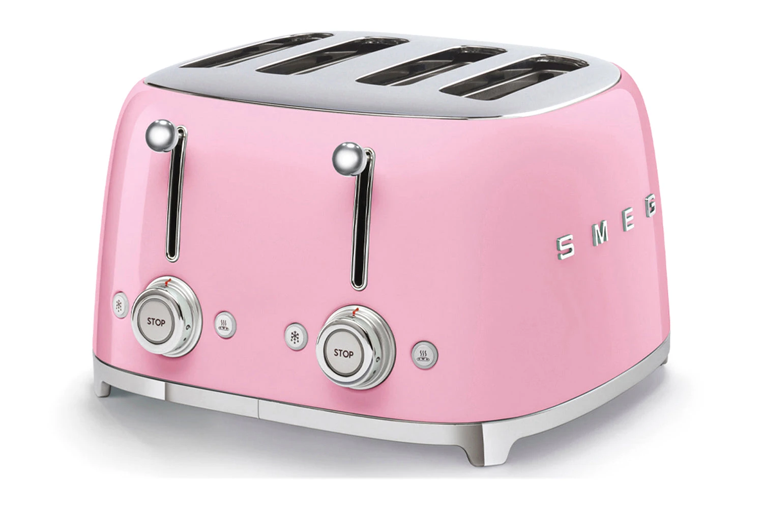 Smeg 50's Style 4 Slice Toaster | TSF03PKUK | Pink 5 Smeg 50's Style 4 Slice Toaster | TSF03PKUK | Pink - Image 3