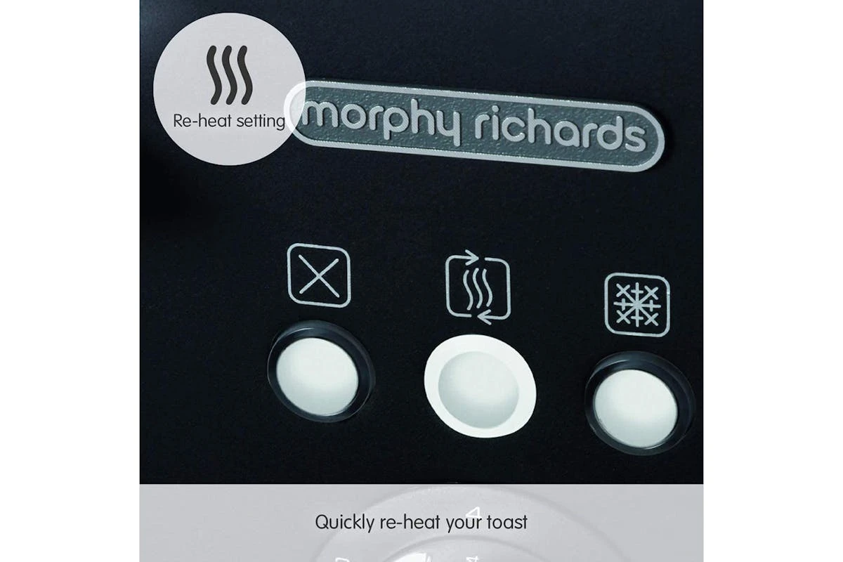 Morphy Richards Illumination 4 Slice Toaster | 248020 | Black 8 Morphy Richards Illumination 4 Slice Toaster | 248020 | Black - Image 6