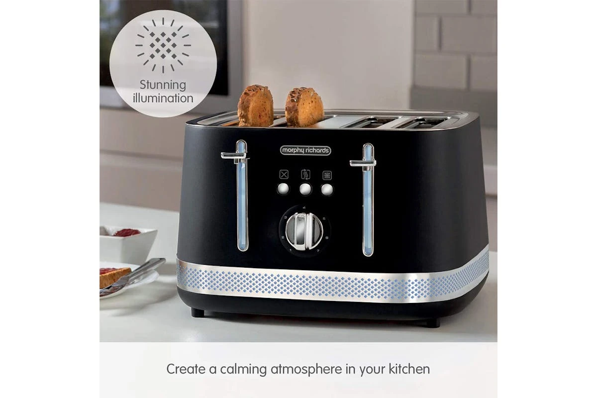 Morphy Richards Illumination 4 Slice Toaster | 248020 | Black 10 Morphy Richards Illumination 4 Slice Toaster | 248020 | Black - Image 8