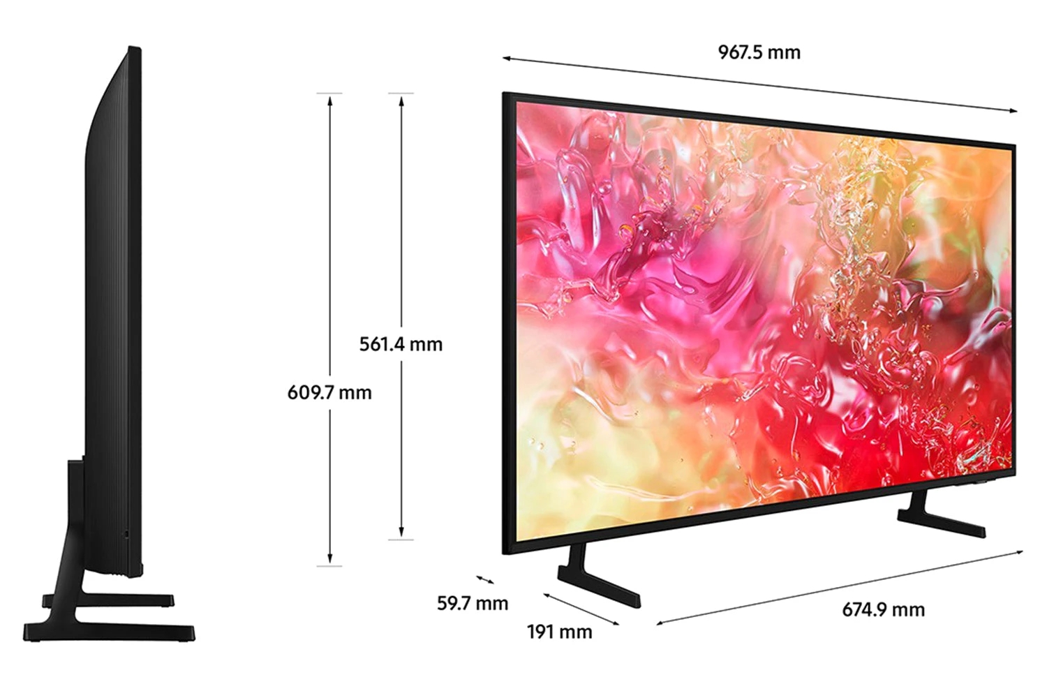 Samsung DU7100 43" Crystal UHD 4K HDR LED Smart TV (2024) | UE43DU7100KXXU 7 Samsung DU7100 43" Crystal UHD 4K HDR LED Smart TV (2024) | UE43DU7100KXXU - Image 5