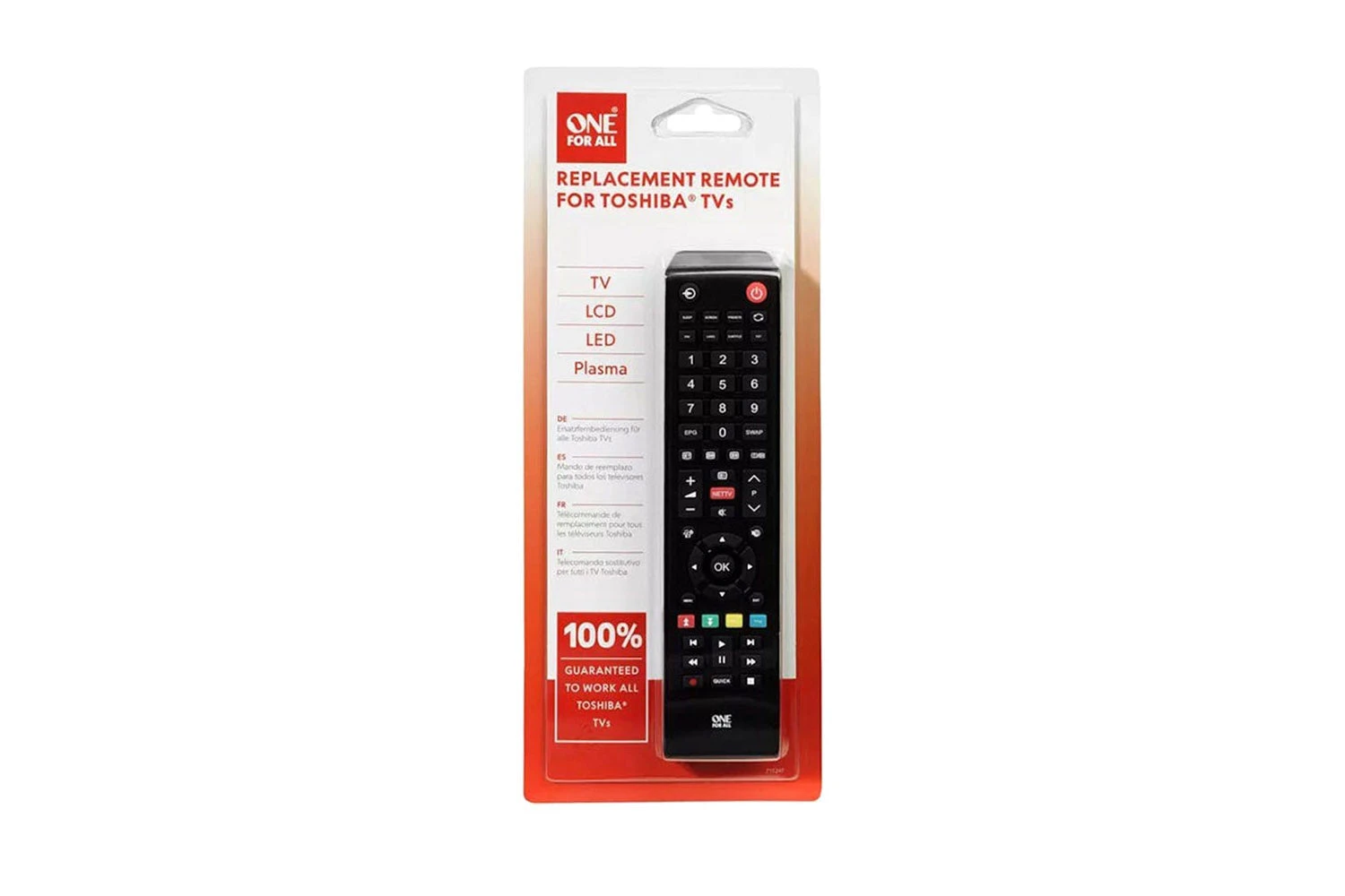 One For All Toshiba TV Replacement Remote 5 One For All Toshiba TV Replacement Remote - Image 3
