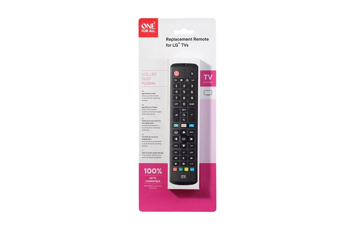 One For All LG TV Replacement Remote Control | URC4911 6 One For All LG TV Replacement Remote Control | URC4911 - Image 4