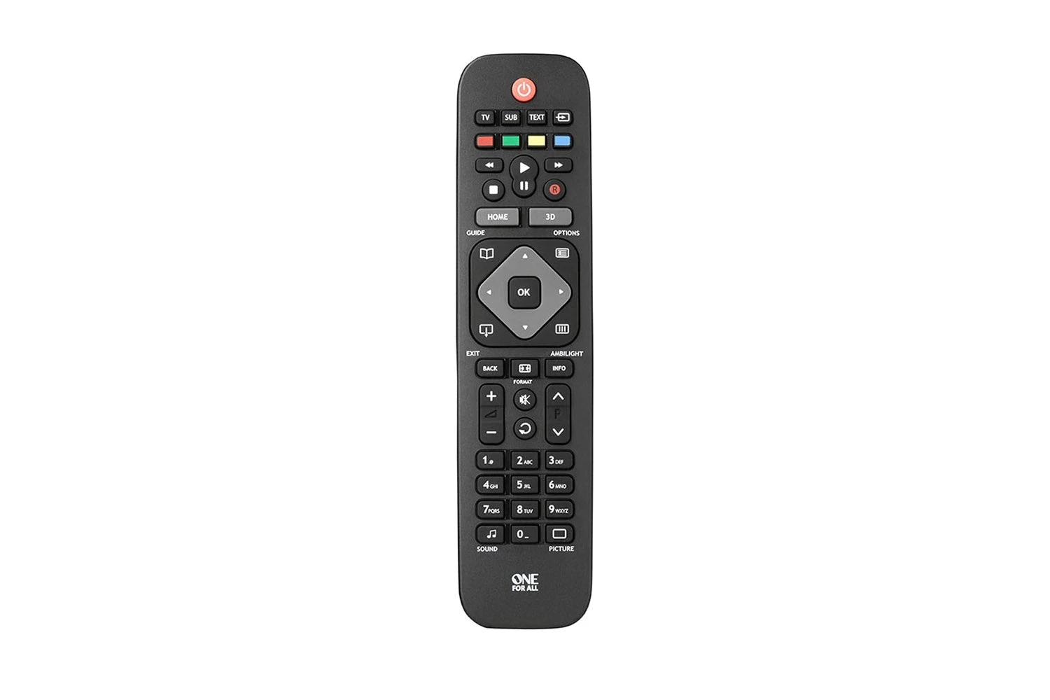 One For All Philips TV Replacement Remote Control | URC4913 3 One For All Philips TV Replacement Remote Control | URC4913