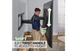 Sanus Advanced Full-Motion 4D + Shift TV Wall Mount For TVs 42"-90" | VLF828-B2 -Home Appliances VLF828 B2 5