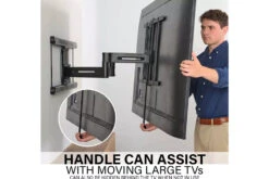 Sanus Advanced Full-Motion 4D + Shift TV Wall Mount For TVs 42"-90" | VLF828-B2 -Home Appliances VLF828 B2 7