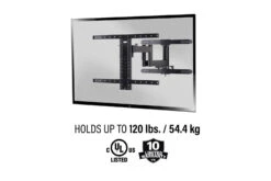 Sanus Outdoor Premium Large Full-Motion Wall Bracket For TVs 40"-85"| VODLF125-B2 -Home Appliances VODLF125 B2 12