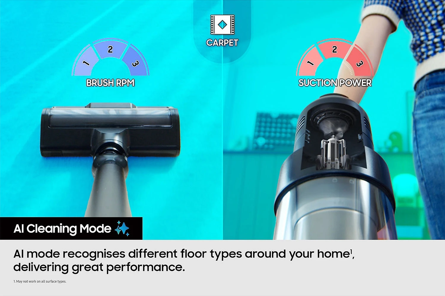 Samsung Jet Ultra With AI Cordless Stick Vacuum Cleaner | Black 11 Samsung Jet Ultra With AI Cordless Stick Vacuum Cleaner | Black - Image 9