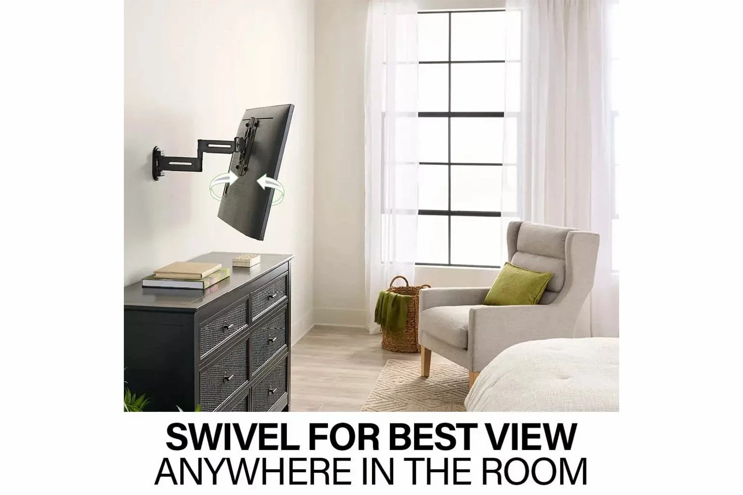 Sanus Advanced Full-Motion 4D + Shift TV Wall Mount For TVs 19"-43" | VSF817-B2 9 Sanus Advanced Full-Motion 4D + Shift TV Wall Mount For TVs 19"-43" | VSF817-B2 - Image 7