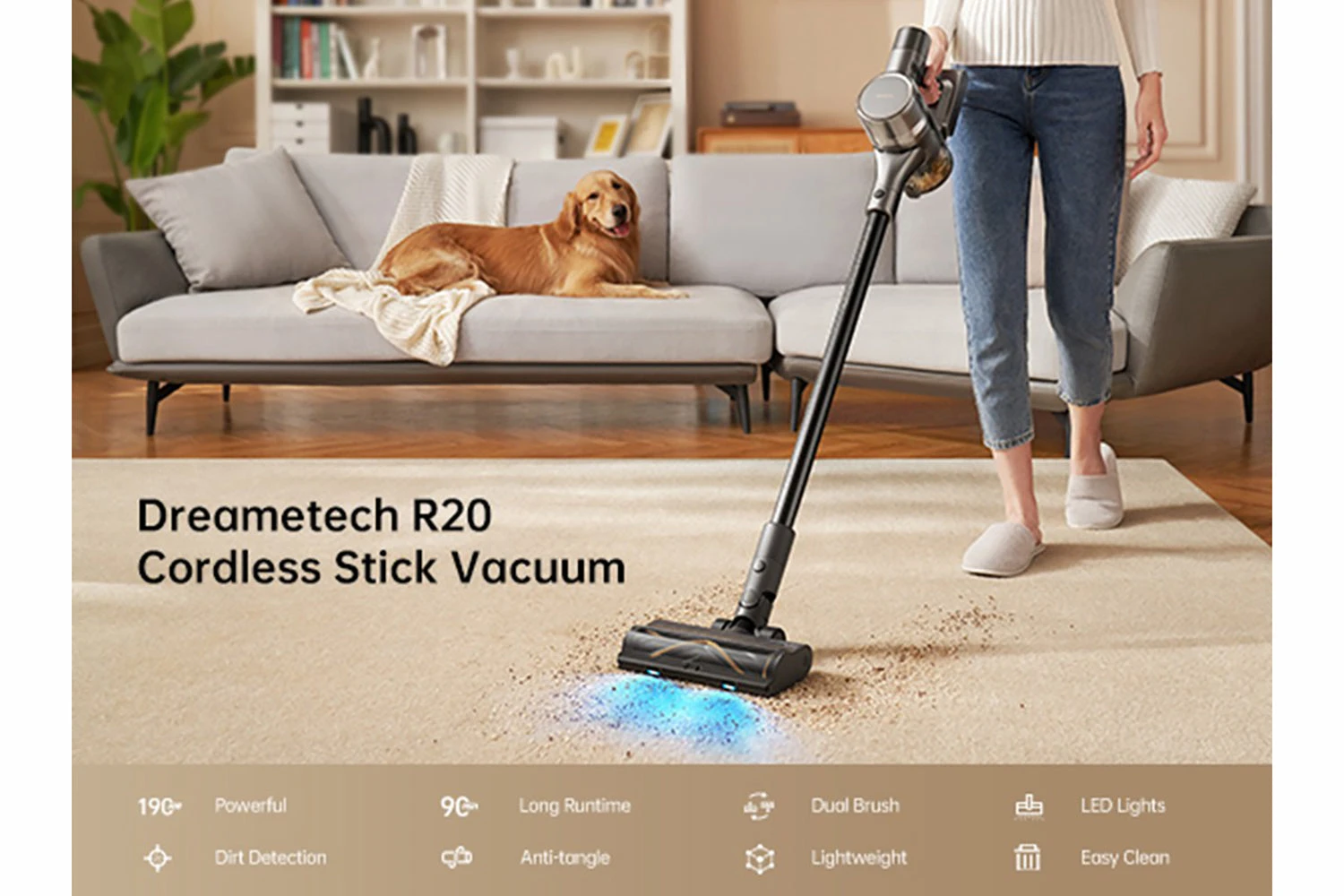 Dreame R20 Cordless Stick Vacuum Cleaner | VTV97A 4 Dreame R20 Cordless Stick Vacuum Cleaner | VTV97A - Image 2