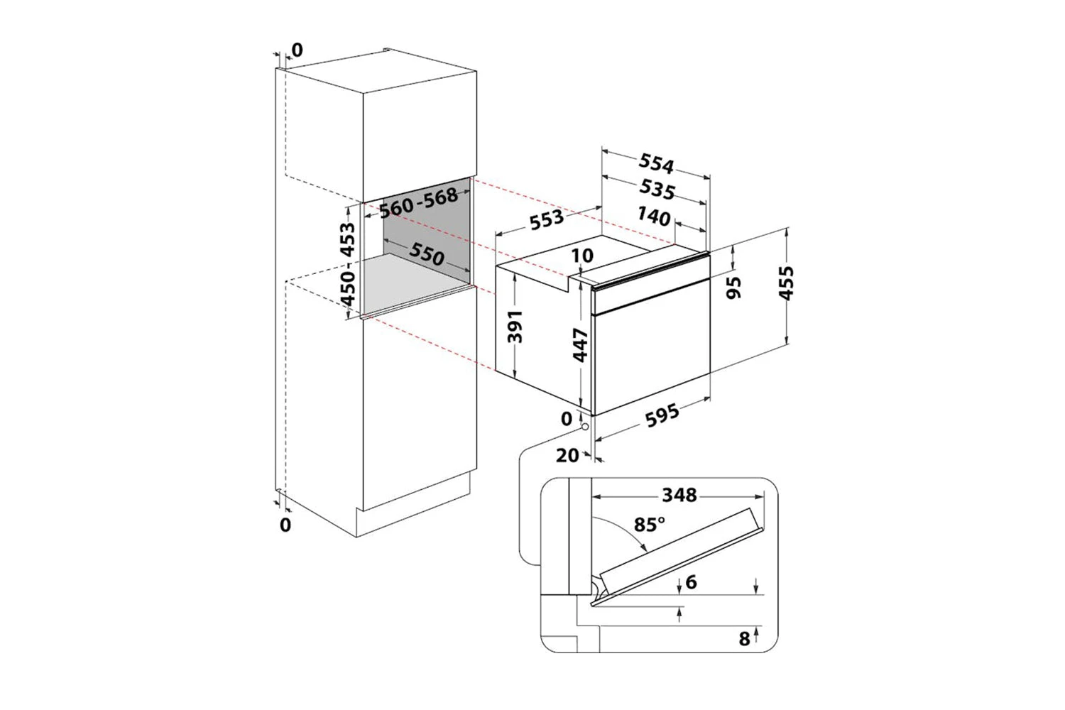 Whirlpool 40L 900W Built-in Combination Microwave | W7MW461UK | Stainless Steel 15 Whirlpool 40L 900W Built-in Combination Microwave | W7MW461UK | Stainless Steel - Image 13