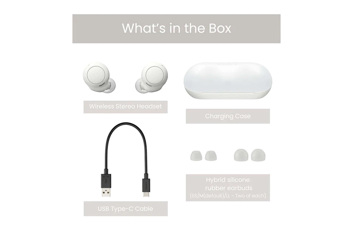 Sony WF-C500 TWS In-Ear Headphones | White 9 Sony WF-C500 TWS In-Ear Headphones | White - Image 7