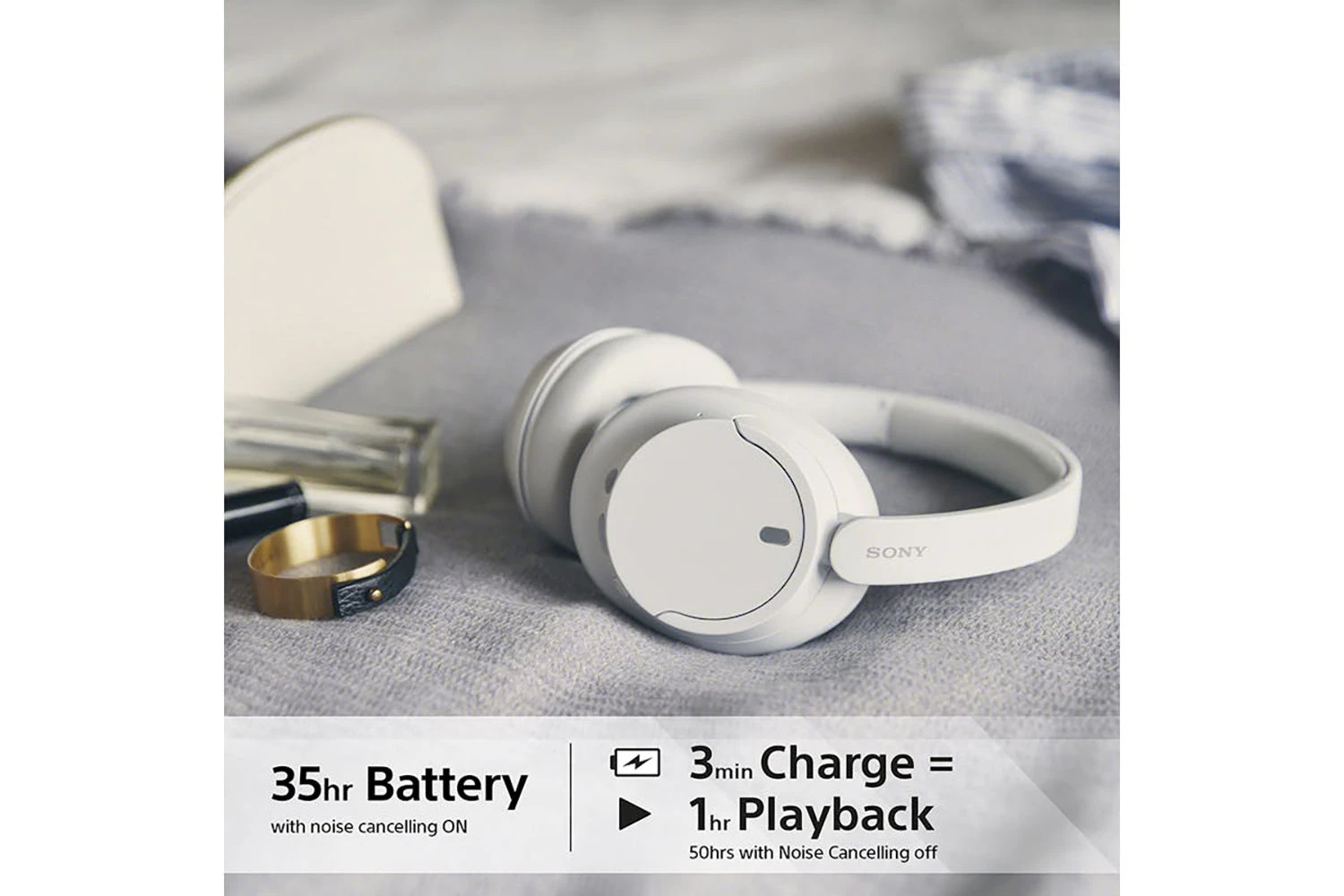 Sony WH-CH720N Over-Ear Wireless Noise Cancelling Headphones | White 8 Sony WH-CH720N Over-Ear Wireless Noise Cancelling Headphones | White - Image 6