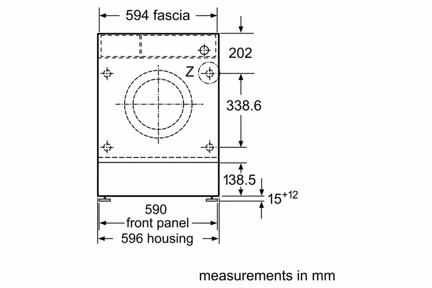 Bosch Serie 6 8kg Built-in Washing Machine | WIW28302GB 7 Bosch Serie 6 8kg Built-in Washing Machine | WIW28302GB - Image 5