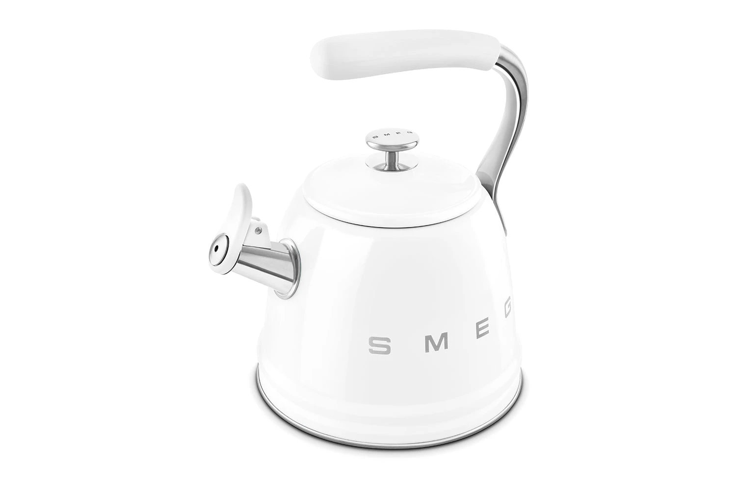 Smeg 2.3L 50's Style Whistling Kettle | WKF01WH | White 7 Smeg 2.3L 50's Style Whistling Kettle | WKF01WH | White - Image 5