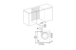 Miele PWash 9kg Washing Machine | WWJ880 | Lotus White -Home Appliances WWJ880WCSTechnicalInstallationDrawing