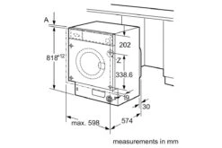 Bosch Serie 8 8kg Built-in Washing Machine | WIW28502GB -Home Appliances Washing Machine Bosch WIW28502GB 5