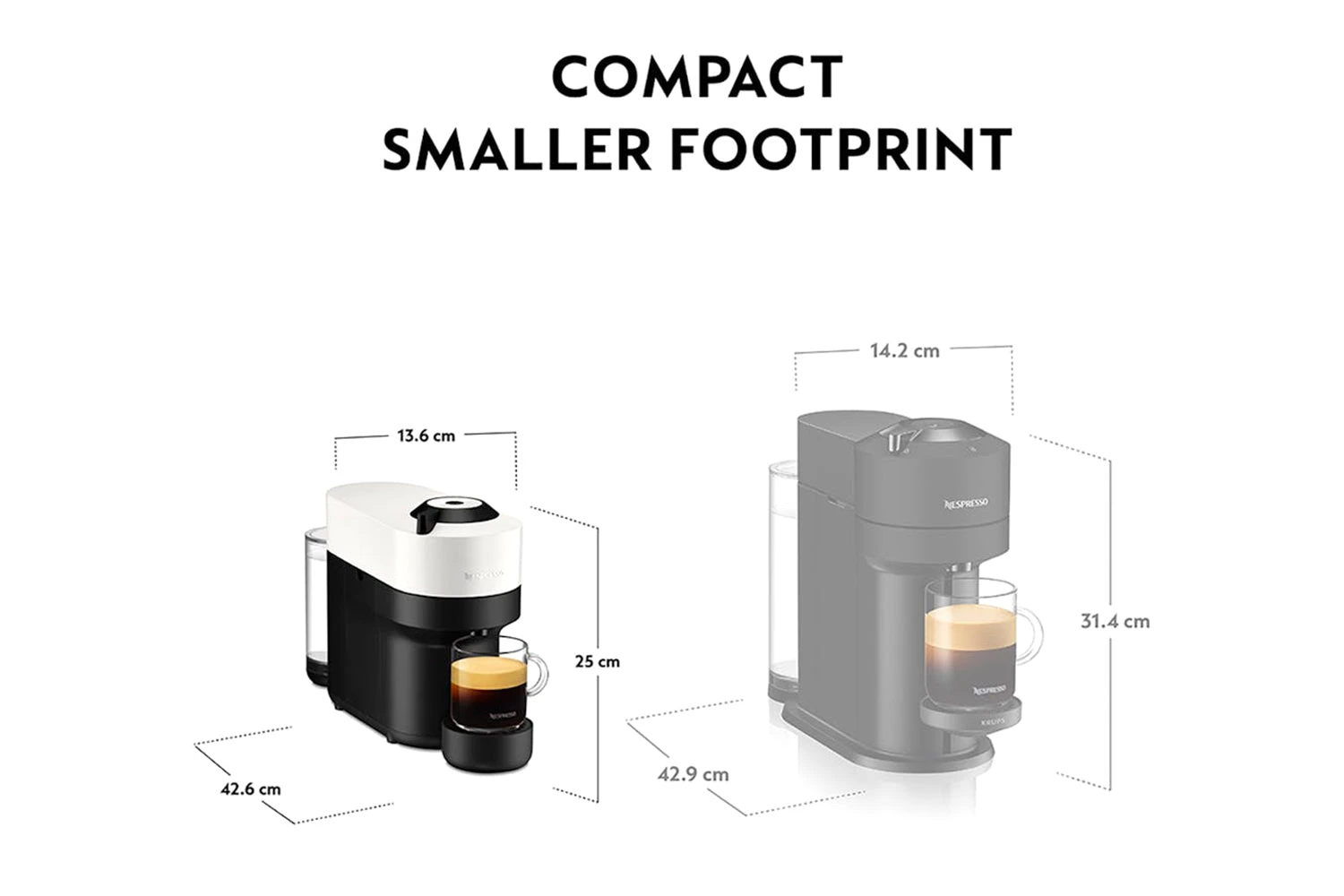 Nespresso Vertuo Pop, White, By Krups | XN920140 12 Nespresso Vertuo Pop, White, By Krups | XN920140 - Image 10