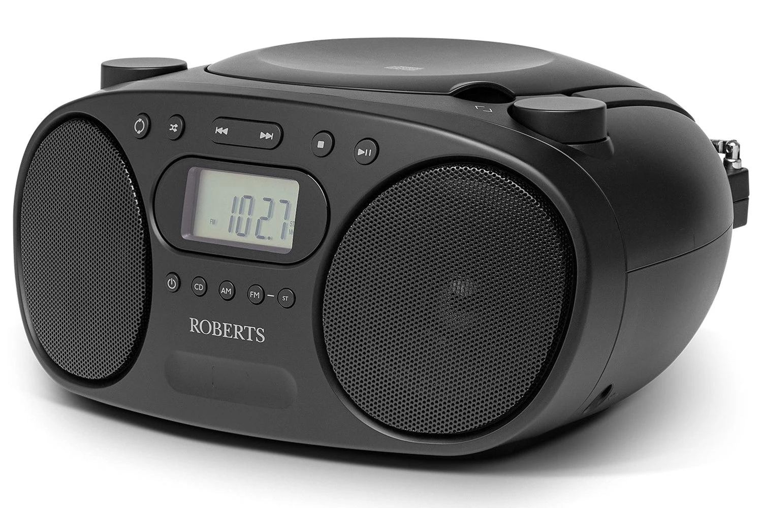 Roberts Zoombox FM Radio With CD Player | Black 4 Roberts Zoombox FM Radio With CD Player | Black - Image 2