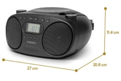 Roberts Zoombox FM Radio With CD Player | Black 11 Roberts Zoombox FM Radio With CD Player | Black -Home Appliances ZOOMBOXFMBKUK 4