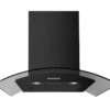 Belling 90cm Curved Glass Chimney Hood | CHIM904GBLK -Home Appliances belling hood img 2