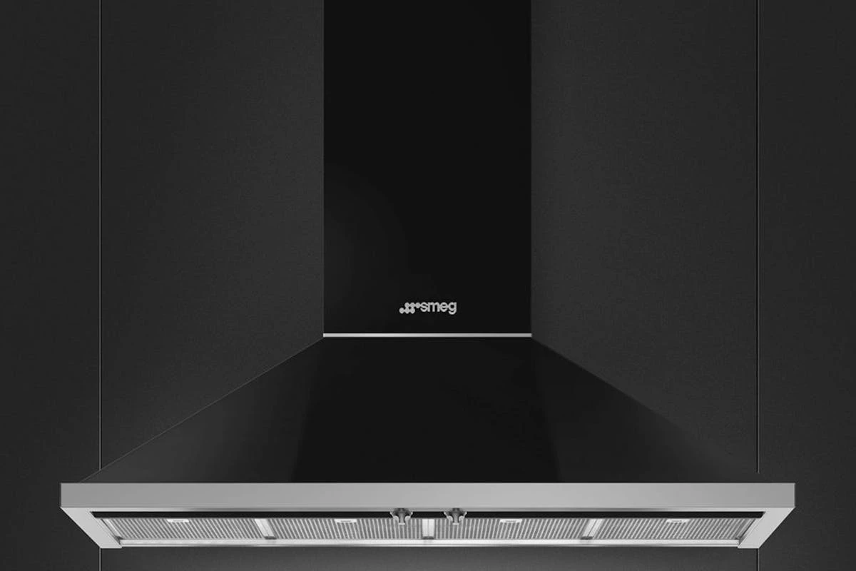 Smeg 120cm Portofino Chimney Cooker Hood | KPF12BL | Black 4 Smeg 120cm Portofino Chimney Cooker Hood | KPF12BL | Black - Image 2