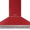 Smeg 120cm Portofino Chimney Cooker Hood | KPF12RD | Red 1 Smeg 120cm Portofino Chimney Cooker Hood | KPF12RD | Red -Home Appliances hood smeg KPF12RD