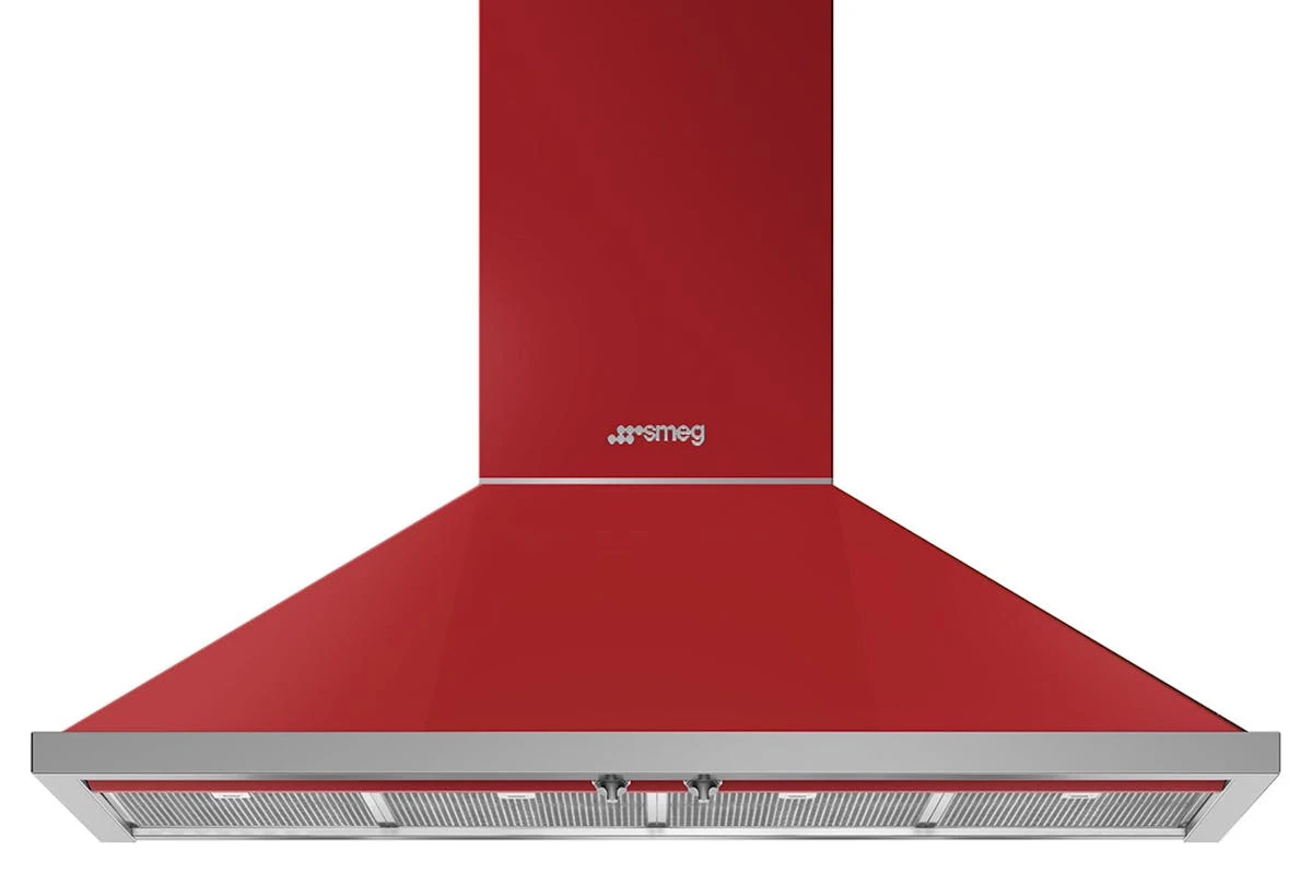 Smeg 120cm Portofino Chimney Cooker Hood | KPF12RD | Red 3 Smeg 120cm Portofino Chimney Cooker Hood | KPF12RD | Red