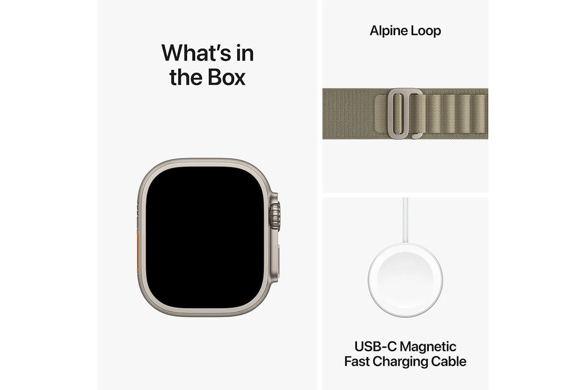 Apple Watch Ultra 2 | 49mm | Titanium Olive Apline Loop 6 Apple Watch Ultra 2 | 49mm | Titanium Olive Apline Loop - Image 4
